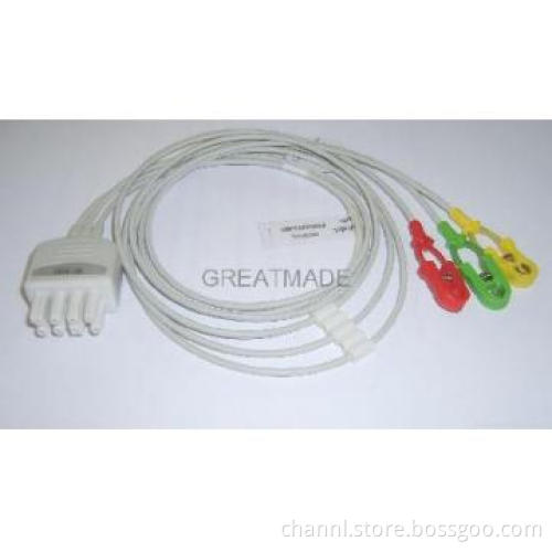 Nihon Kohden BR-903P Grabber 3-Lead Leadwires